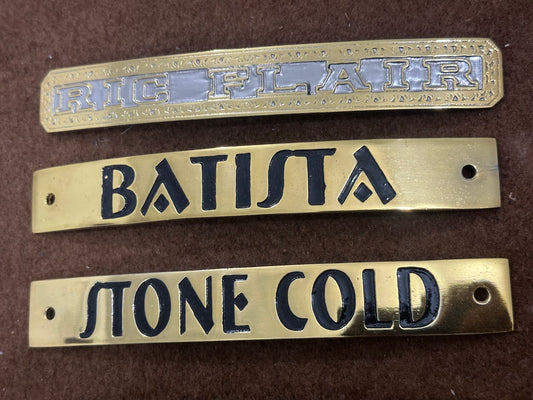 Custom Championship Belt Name Plates – Personalized Engraved Plates for Title Belts