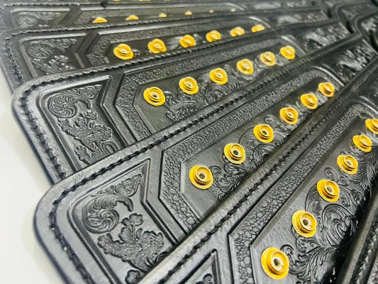 Hand-Tooled Leather Sendout Strap for 2023 WWE World Heavyweight Championship