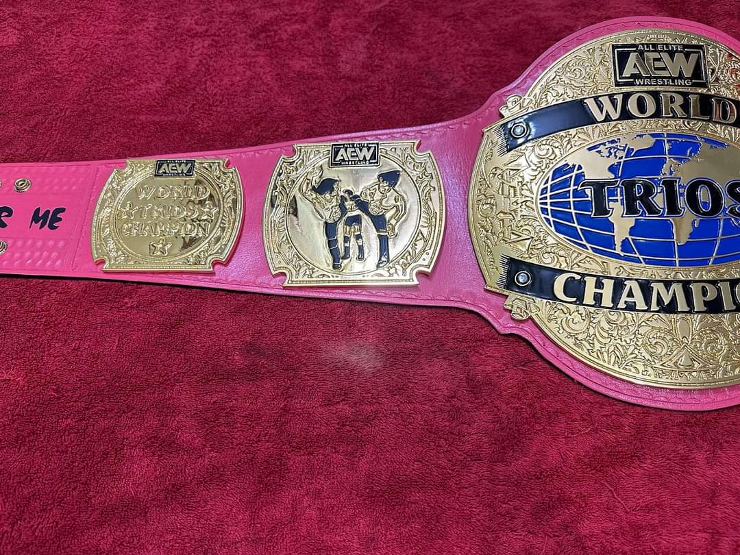 AEW World Trios Championship Title Belt