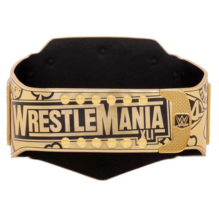WrestleMania 41 Golden Championship Title Belt