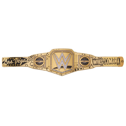 WrestleMania 41 Golden Championship Title Belt